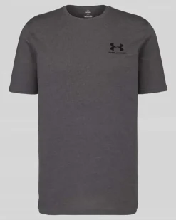 Regular Fit Sport-T-Shirt aus Baumwoll-Mix Anthrazit