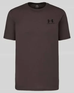 Regular Fit Sport-T-Shirt aus Baumwoll-Mix Schlamm