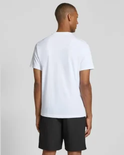 Regular Fit Sport-T-Shirt aus Baumwoll-Mix Weiss