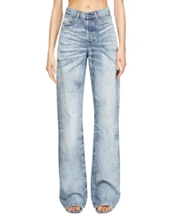 Regular Jeans High Waist 1971 D-Sent, Hellblau, Knopfverschluss