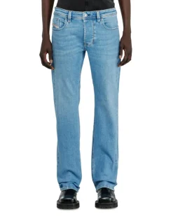 Regular Jeans Low Waist 1985 Larkee, Hellblau, Knopfverschluss larkee