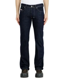 Regular Jeans Low Waist 1985 Larkee, Dunkelblau, Knopfverschluss larkee