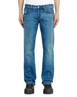 Regular Jeans Low Waist 1985 Larkee, Hellblau, Knopfverschluss larkee