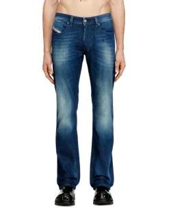 Regular Jeans Low Waist 1985 Larkee, Mittelblau, Knopfverschluss larkee