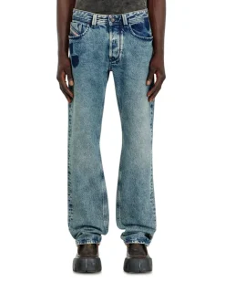 Regular Jeans Low Waist 1985 Larkee, Hellblau, Knopfverschluss larkee