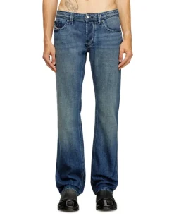 Regular Jeans Low Waist 1985 Larkee, Dunkelblau, Knopfverschluss larkee