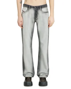 Regular Jeans Low Waist 1985 Larkee, Grau, Knopfverschluss larkee