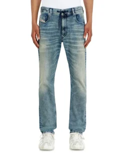 Regular Regular Waist 2032 D-Krooley Joggjeans, Hellblau, Reißverschluss
