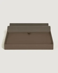 Reiseetui für 8 Schreibgeräte aus Grain Leder - Haselnussbraun - Leder - MB137720 - Sammlerboxen