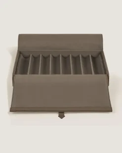 Reiseetui für 8 Schreibgeräte aus Grain Leder - Haselnussbraun - Leder - MB137720 - Sammlerboxen