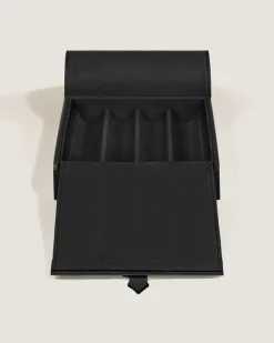 Reiseetui für 4 Schreibgeräte aus Grain Leder - Schwarz - Leder - MB137162 - Sammlerboxen