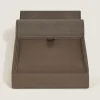 Reiseetui für 4 Schreibgeräte aus Grain Leder - Haselnussbraun - Leder - MB137718 - Sammlerboxen