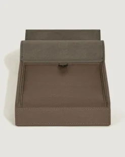 Reiseetui für 4 Schreibgeräte aus Grain Leder - Haselnussbraun - Leder - MB137718 - Sammlerboxen