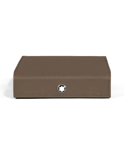 Reiseetui für 4 Schreibgeräte aus Grain Leder - Haselnussbraun - Leder - MB137718 - Sammlerboxen