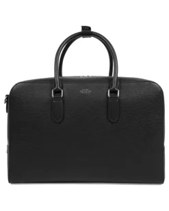 Reisetasche aus Leder - Schwarz