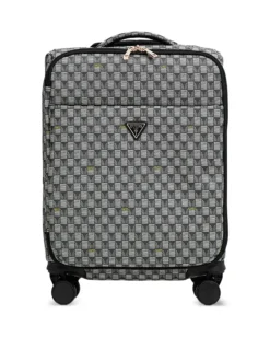 Reisetasche mit geometrischem Muster - Grau