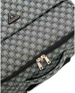 Reisetasche mit geometrischem Muster - Grau