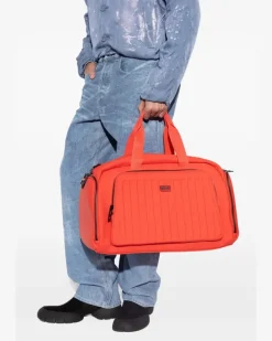 Reisetasche mit geripptem Einsatz - Orange