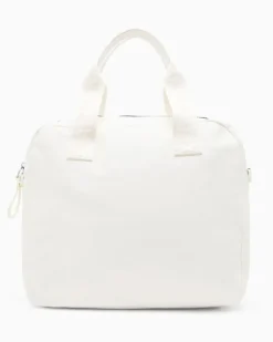 Reisetasche mit kontrastierenden Details Weiß