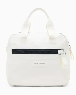 Reisetasche mit kontrastierenden Details Weiß