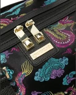 Reisetasche mit Print - Schwarz