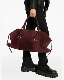 Reisetasche mit Ringdetail - Rot