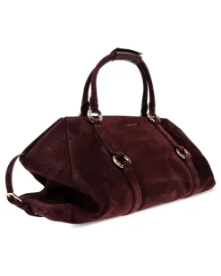 Reisetasche mit Ringdetail - Rot