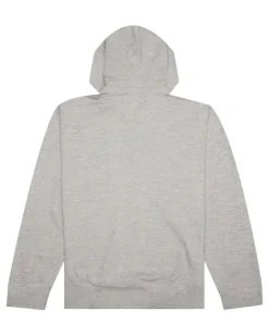 Reißverschluss-Sweatshirtjacke mit Herzstickerei - Grau