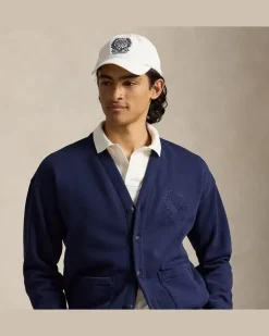 Relaxed-Fit Cardigan Wimbledon Blue