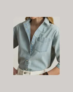 Relaxed-Fit Denimhemd Blue