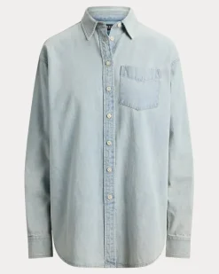 Relaxed-Fit Denimhemd Blue