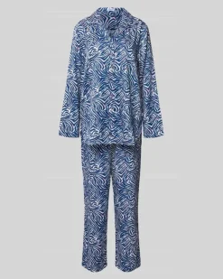 Relaxed Fit Nachthemd aus reinem Modal Dunkelblau