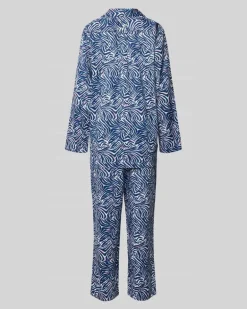 Relaxed Fit Nachthemd aus reinem Modal Dunkelblau