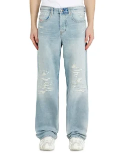 Relaxed Jeans Low Waist 2001 D-Macro, Hellblau, Knopfverschluss