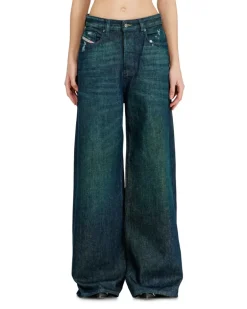 Relaxed Jeans Low Waist 1996 D-Sire, Dunkelblau, Knopfverschluss
