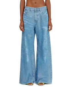 Relaxed Jeans Low Waist 1996 D-Sire,, Knopfverschluss Blau