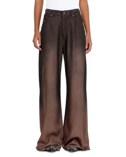 Relaxed Jeans Low Waist 1996 D-Sire, Farbig, Knopfverschluss Braun