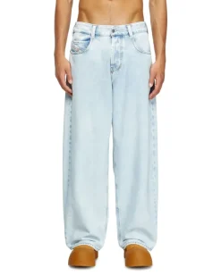 Relaxed Jeans Regular Waist 1997 D-Enim-M, Hellblau, Knopfverschluss