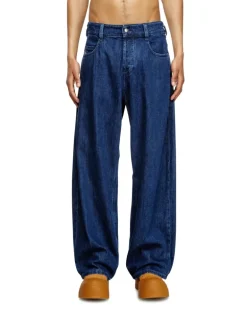 Relaxed Jeans Regular Waist 1997 D-Enim-M, Dunkelblau, Knopfverschluss