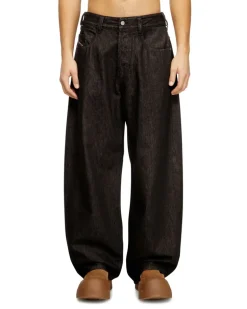 Relaxed Jeans Regular Waist 1997 D-Enim-M, Schwarz/Dunkelgrau, Knopfverschluss