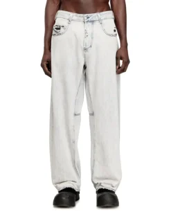 Relaxed Jeans Regular Waist 1997 D-Enim-M, Hellblau, Knopfverschluss
