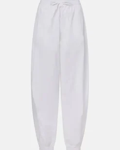Róhe Weite Hose aus einem Baumwollgemisch Weiß