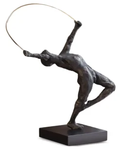 Ribbon Dancer Skulptur - Braun