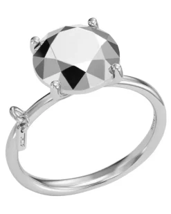 Ring aus Sterlingsilber mit Diamantschliff - Ringe - Unisex -