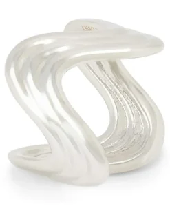 Ripple Serviettenringe (4er-Set) - Silber