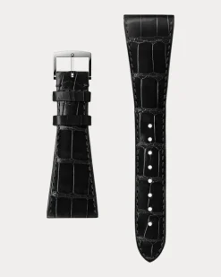 RL867-Uhrenarmband aus Alligatorleder Black