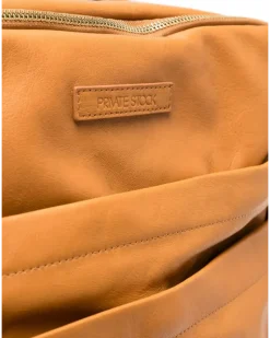 Rollkoffer aus Leder - Braun