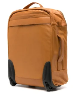 Rollkoffer aus Leder - Braun