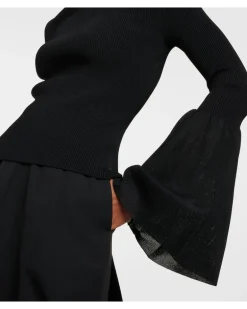 Rollkragentop Schwarz
