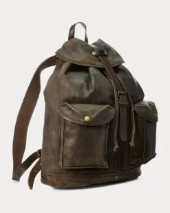 Rucksack aus Leder Black